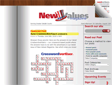 Tablet Screenshot of newvaluesmagazine.com